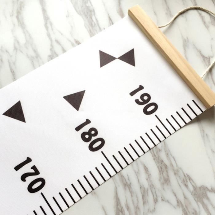 Bébé Toise de croissance Hanging Rulers Chambre badine Cadre en bois Home Decor Nouveau ys1731