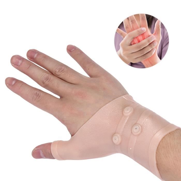 PAR Attelle de Poignet SEBS Support de Poignet Magnétique Doux Haute Élasticité Soulagement de Douleur