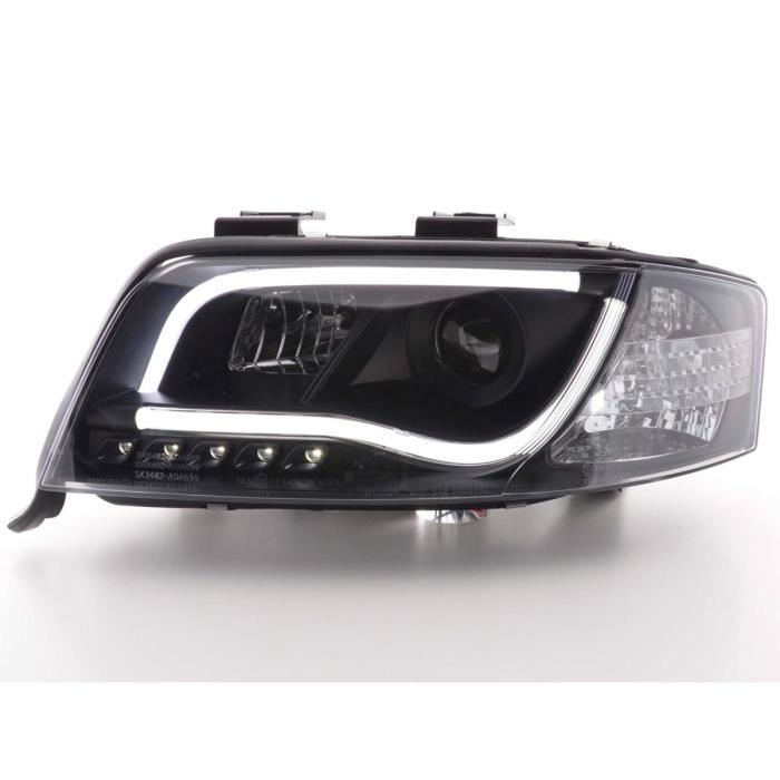Paire de feux phares Daylight Led Audi A6 C5/4B 2001-2004 Noir