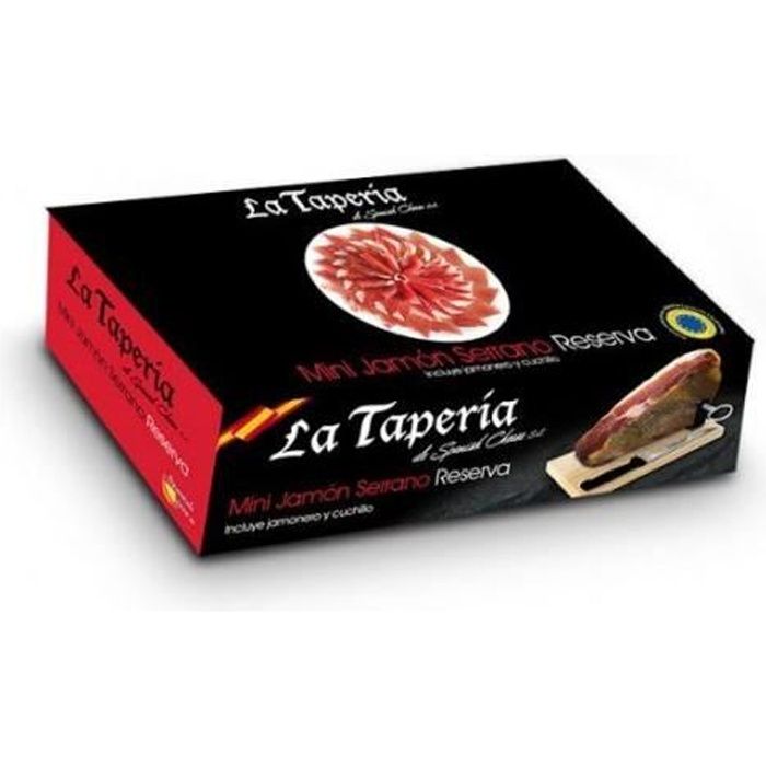 Mini Jambon Serrano Réserva désossé avec support et couteau