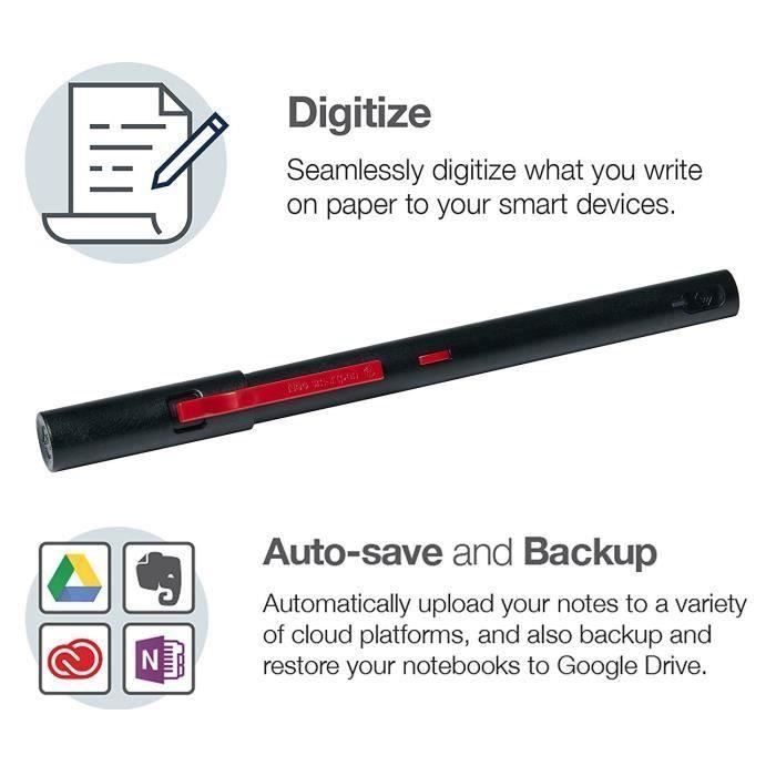 neoLab M1 NWP de F50-BK Smartpen NC, 100 Mo de memoire Inter