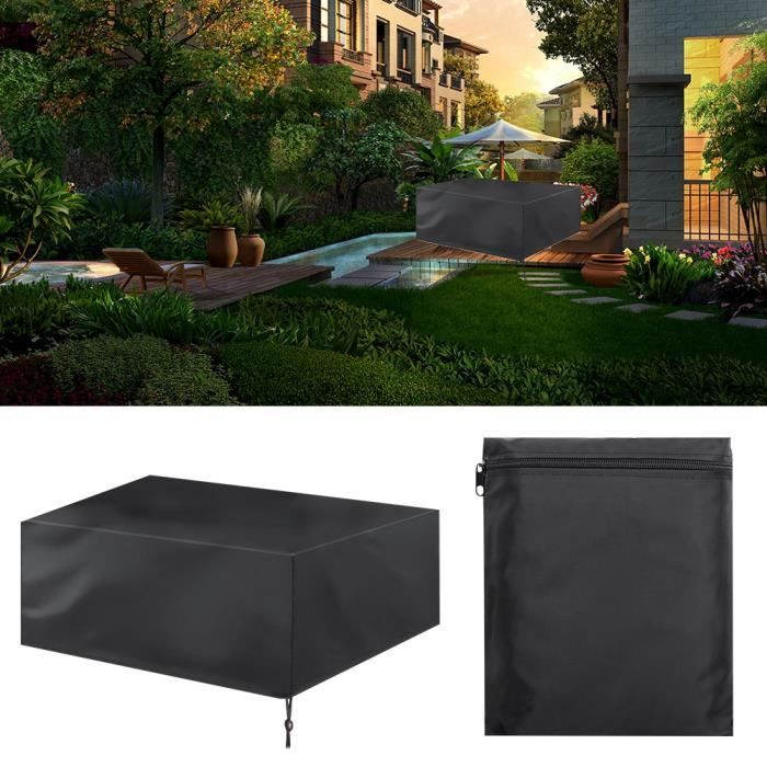 Tbest Housse anti-poussière pour table Protecteur de pare-poussière de chaise de table imperméable de tissu d'Oxford de jardin