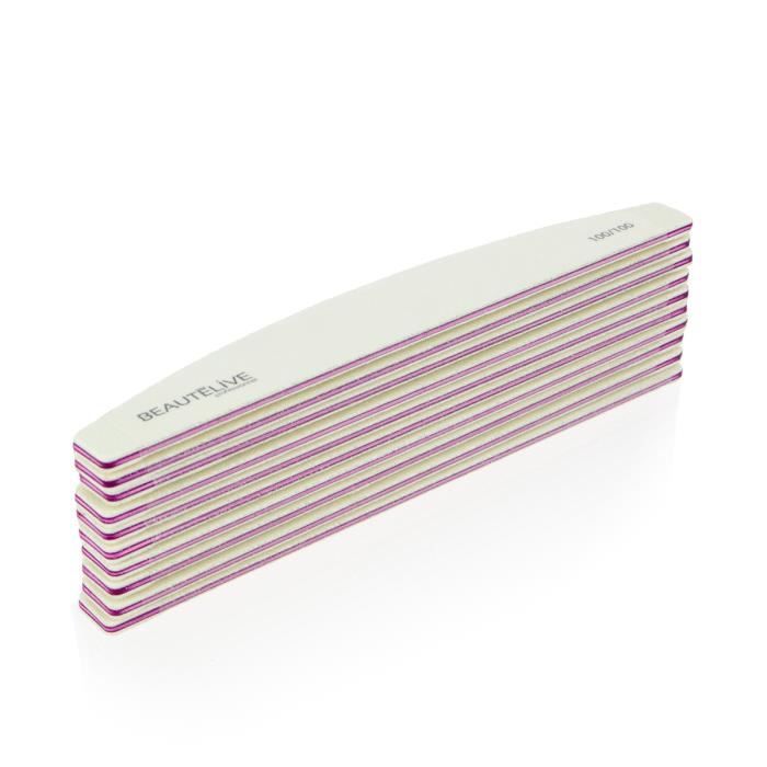 Lime à ongles demi lune 2 faces lavables 100-100 x10 , Beautélive, Femme