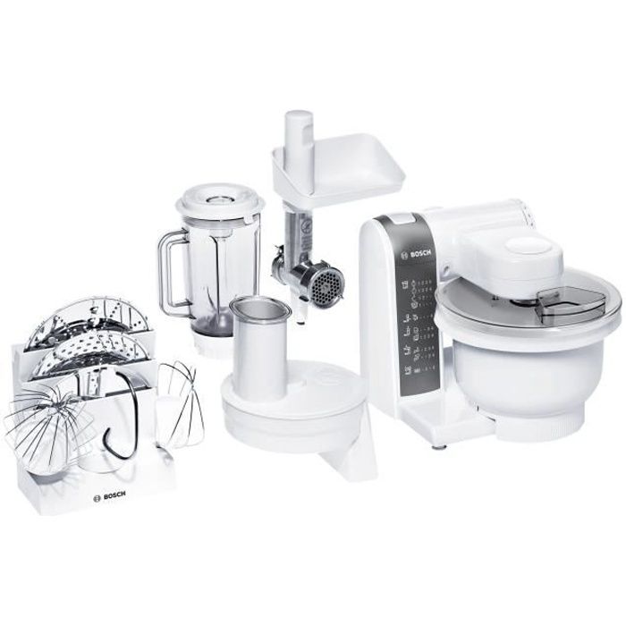 Bosch MUM 4 MUM4855 Robot pâtissier 600 Watt blanc-anthracite
