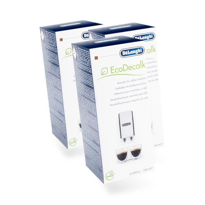 Lot de 3 flacons(3x500ml) Ecodecalk DeLonghi pour machine à café