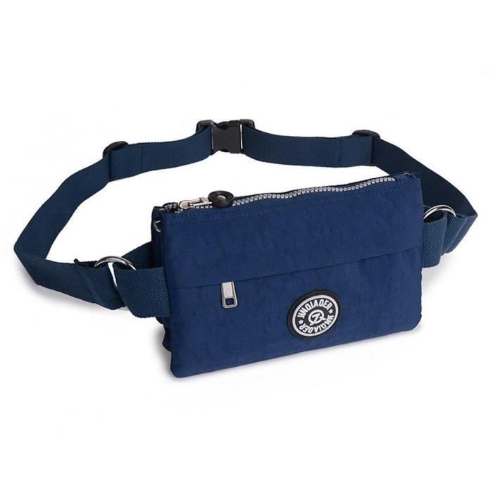 Dreambox Sac banane multifonctions réglable et léger pour femme - Bleu - taille unique