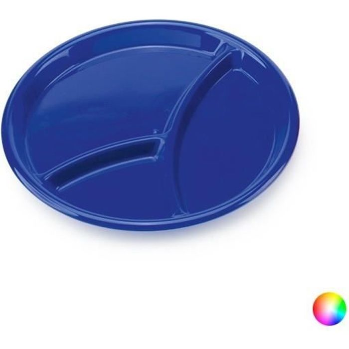 Assiette à 3 compartiments - Assiette pour enfant Couleur - Orange