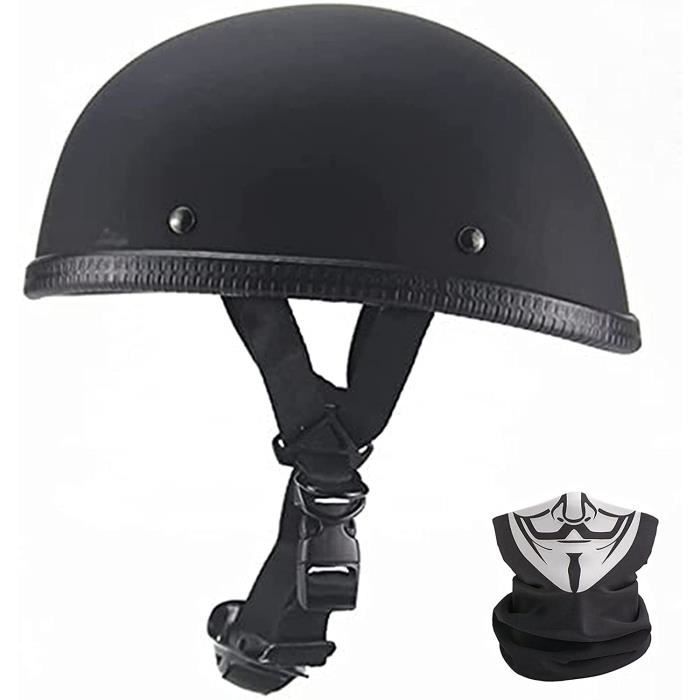 Demi-casque de moto homologué DOT - Casque à visage ouvert de style