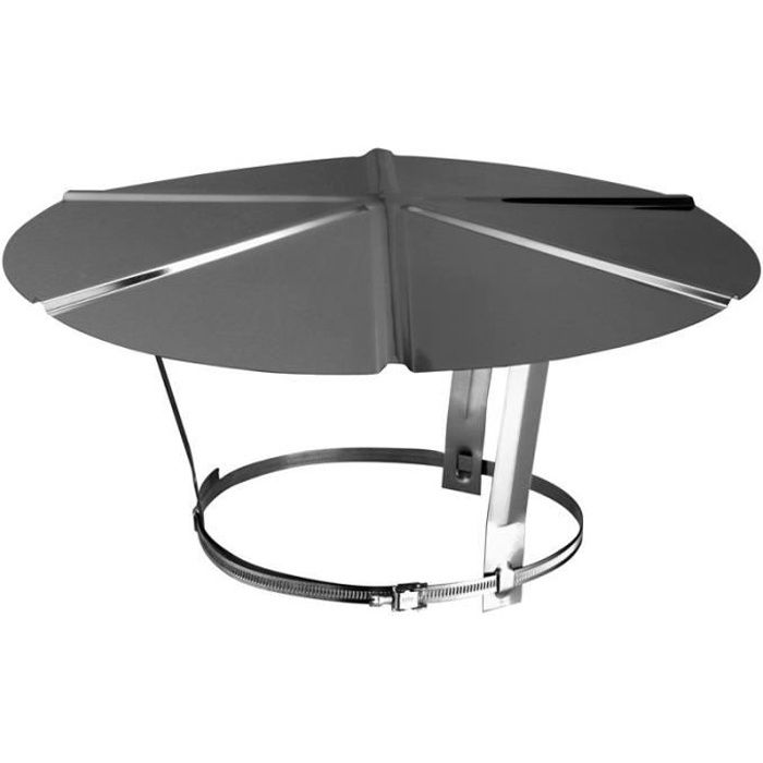 Chapeau réglable polycombustible - Réglable diamètres 80 à 130