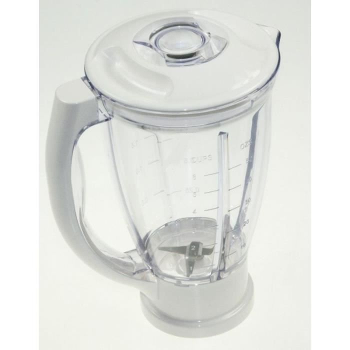 BOL BLENDER COMPLET BLANC POUR ROBOT MULTIFONCTIONS MOULINEX MS-0A13352