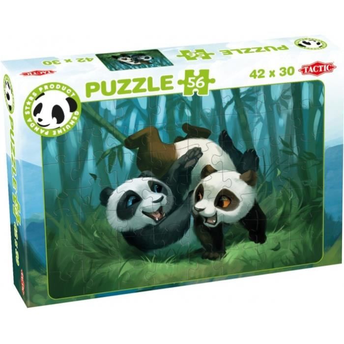 Tactic puzzle Panda Stars Playtime 56 pièces