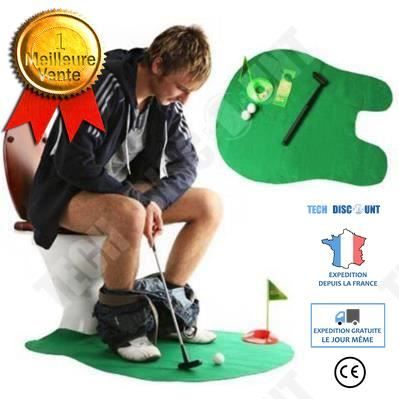 TD® Jeu de Mini-Golf pour toilettes fun original-Jouet de toilette de golf Jouet amusant-jeux decoration toilette