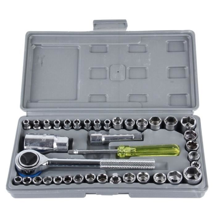 Outils de démontage AIWA 40 PCS Automobile outil moto Box Set Clé à douille Sleeve Matériel Costume Auto réparation voiture Socket