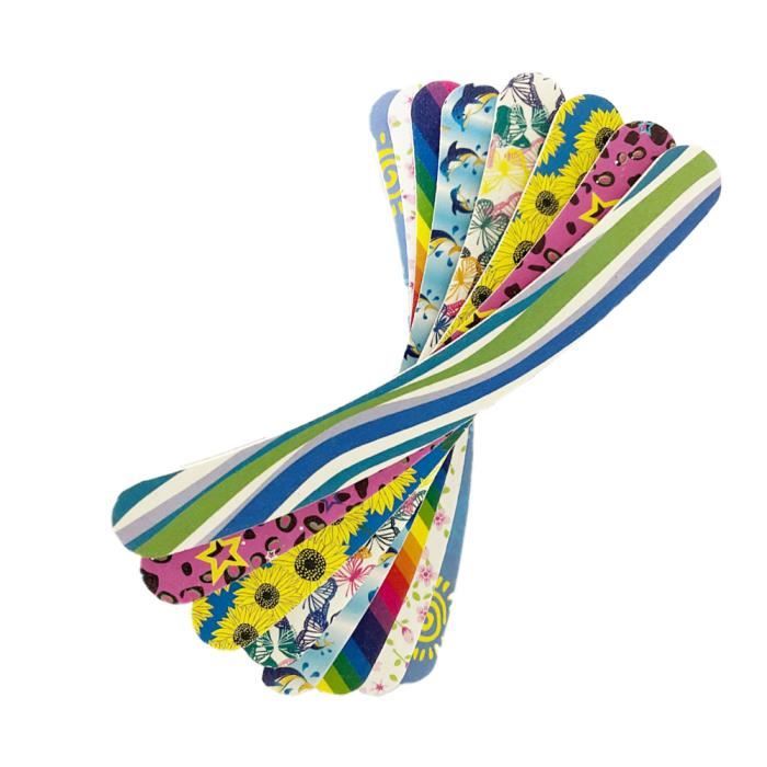 8 Double Face 150 Boomerang / Bana Na Incurve Limes a ongles Uk Carte Emeri