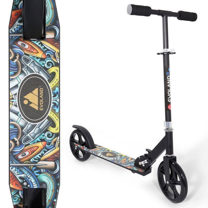 Trottinette Pliable Pour Enfants 3-12 Ans - Roues LED, Réglable En Hauteur, Max 100 Kg