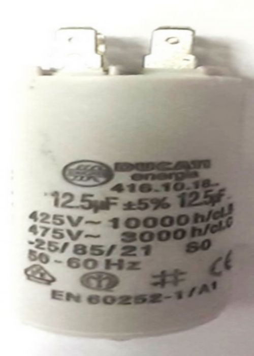 Condensateur Ducati Energia 2uf 450 Volts Cosse Faston Simple Et Vis