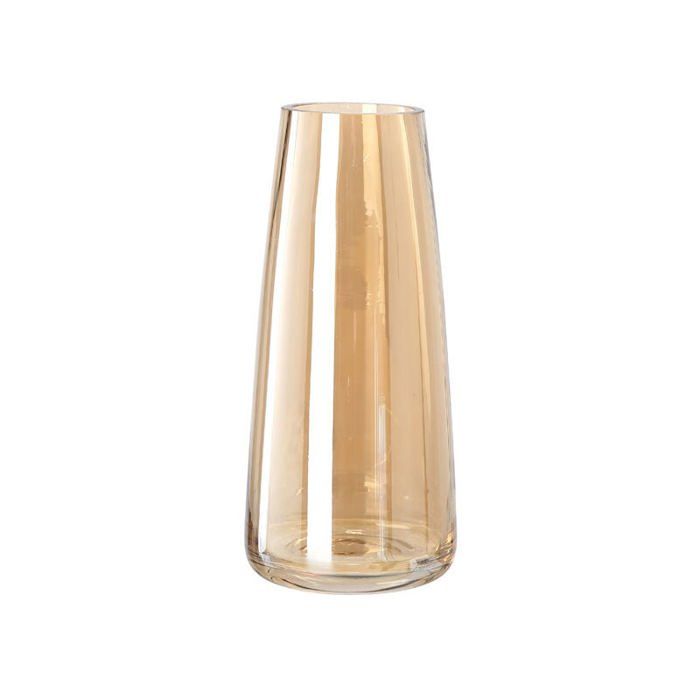 Vase Céramique Conique Noir 22cm - Déco Minimaliste Pour Fleurs