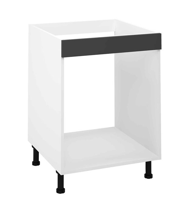 Meuble bas de cuisine pour four coloris gris - Hauteur 85 x Longueur 60 x profondeur 58 cm Meuble bas de cuisine pour four coloris gris - Hauteur 85 x Longueur 60 x profondeur 58 cm