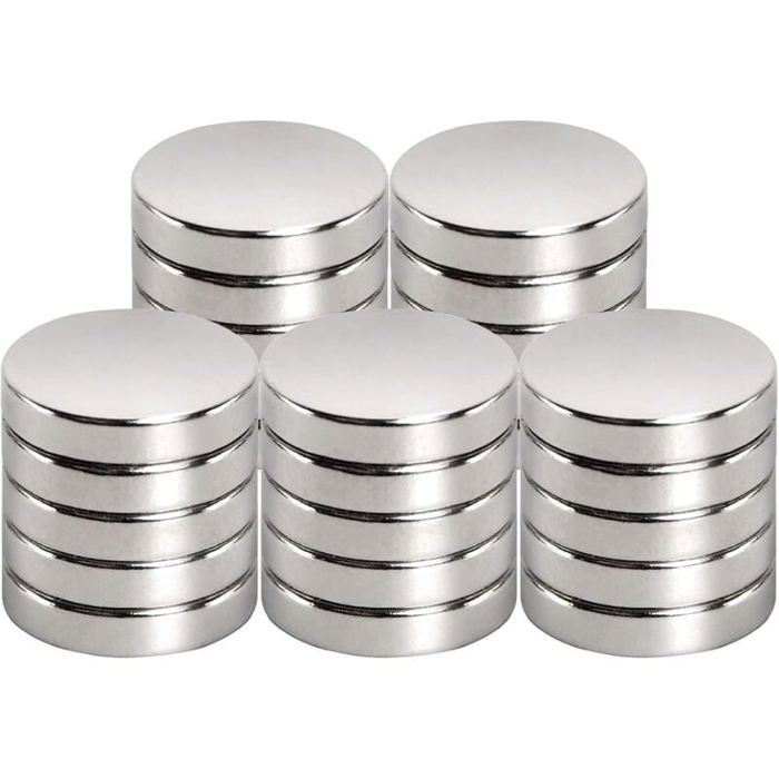 Lot De 80 Aimants Néodyme Ronds 8x3 Mm - Puissants, Pour Tableau Magnétique, Frigo, Bureau, Photos