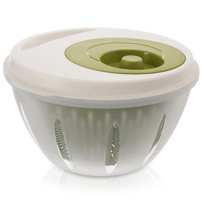 Centrifugeuse à Salade VILDE - Séchage Rapide et Polyvalent - 26x255x145 cm - Transparent / Vert - Vilde