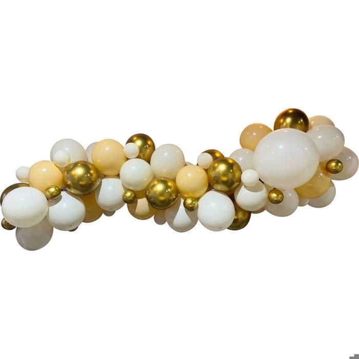 Kit Arc De Ballons Métal Argent – 105 Pièces – 5-10-12-18 Pouces – Déco Anniversaire Mariage Baby Shower