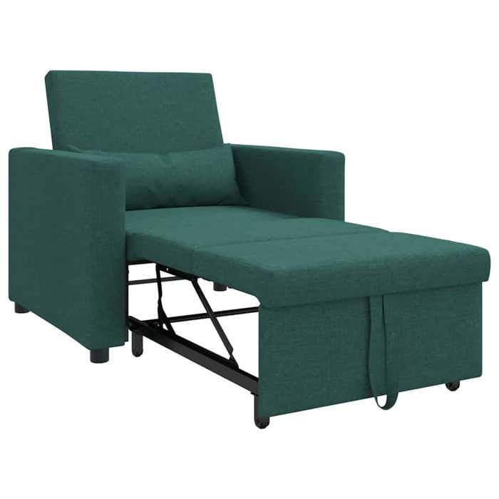 TOP 2026 Canapé Lit Simple - Petit sofa - Pour salon - Vert foncé 90x165x87 cm tissu FF29