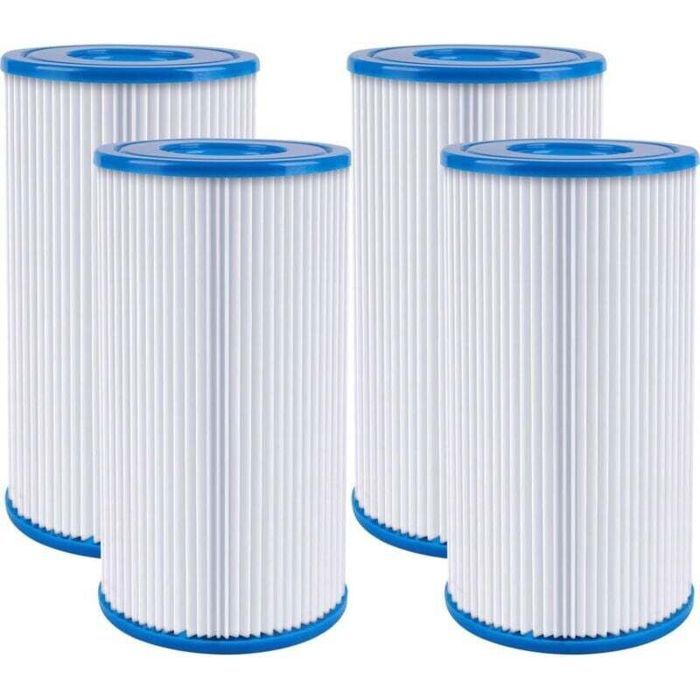 Filtre de piscine - PZCC - Intex 59900E - Lot de 4 - Type A/C - 202 x 102 cm