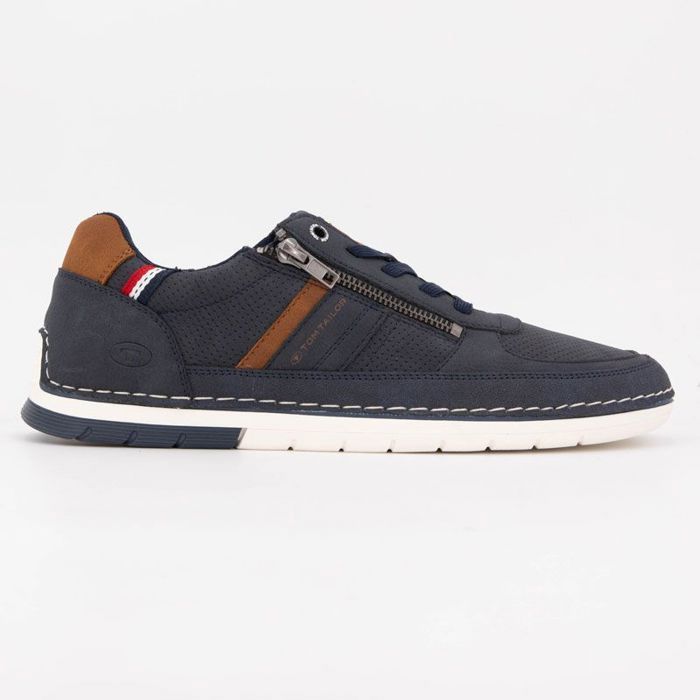 Baskets toile basses zippées avec lacets Homme TOM TAILOR Baskets toile basses zippées avec lacets Homme TOM TAILOR