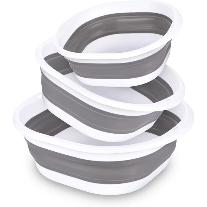 3 Bassine Pliable Bol à Vaisselle Seau Pliant Portable (3Gris) Seau Pliant Bassin de Lavage Lavabo Pliable à Gris 3 3 Bassine Pliable Bol à Vaisselle Seau Pliant Portable (3Gris) Seau Pliant Bassin de Lavage Lavabo Pliable à Gris 3