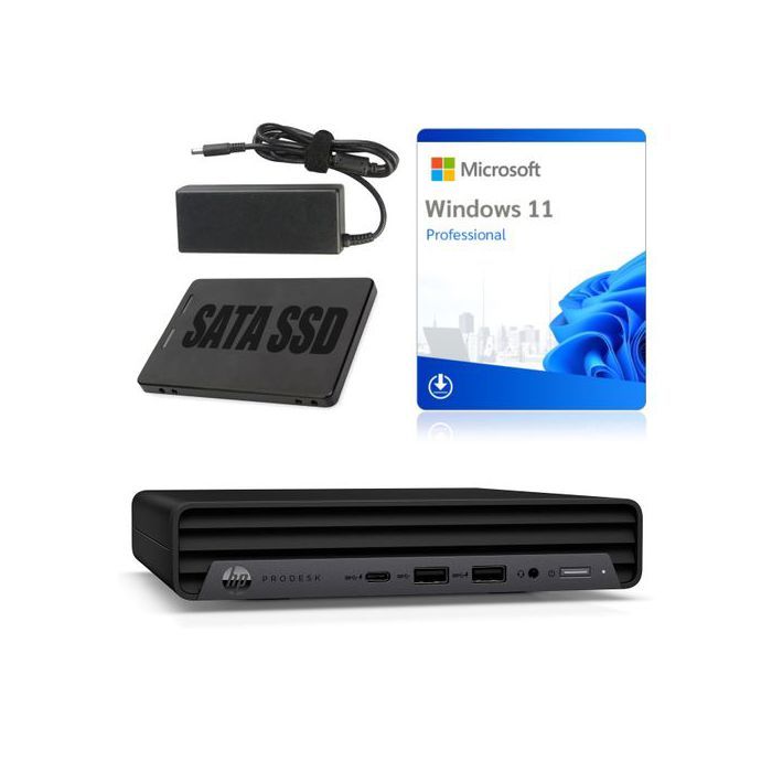 Mini PC HP ProDesk 600 G6 Desktop Mini PC i5-10500T 16GB 256GB W11P Grade A
