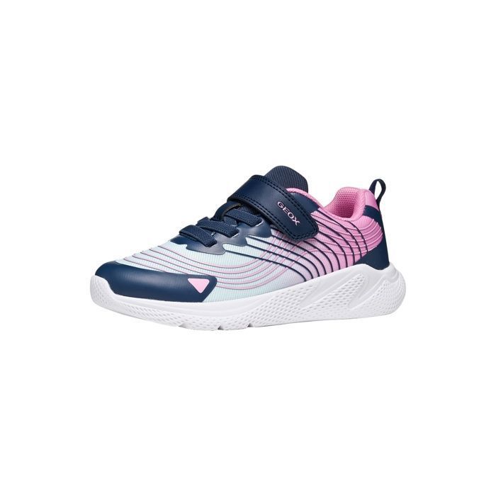 Basket Basse à Scratch Geox Sprintye Girl - Aqua/Rose