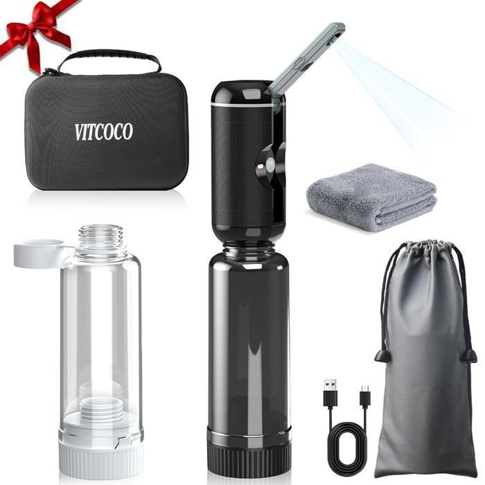 Bidet Portable Électrique Po Shower – 2×200ml + USB-C – Buse 180° – Coffret Cadeau – Post-partum Voyage Hygiène