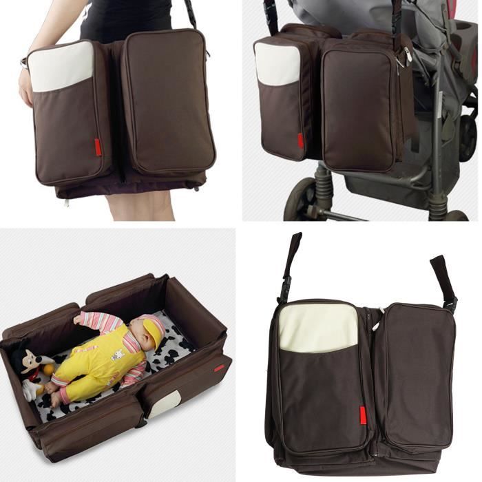 Sac à Langer Maternité Léger Et Matelassé - Grand Sac Multifonction Pour Bébé - Voyage, Week-end, Hôpital
