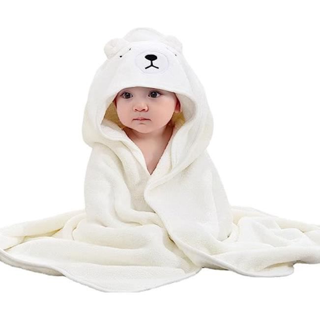 Gusengo Cape De Bain Bébé À Capuche - Serviette À Capuche Pour Bébé, Cape De Bain Bébé Extra Doux Absorbant, Cadeau Naissance, Sortie De Bain Bebe