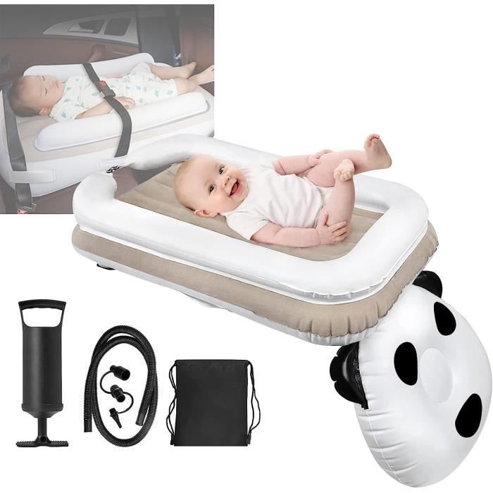 Lit D'avion Portable Pour Enfant - Pliable, Surface 77x44 Cm, Pour Sièges Avion, Train, Voiture