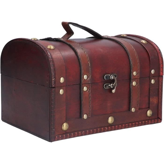 Coco Berming Cofre del Tesoro Vintage con Cerradura de Combinación, 24 x 17 x 9.5 cm Caja de Joyería, Caja de Almacenamiento, Baúl para Decoración, Boda y Escape Room (Gris Coco Berming Cofre del Tesoro Vintage con Cerradura de Combinación, 24 x 17 x 9.5 cm Caja de Joyería, Caja de Almacenamiento, Baúl para Decoración, Boda y Escape Room (Gris
