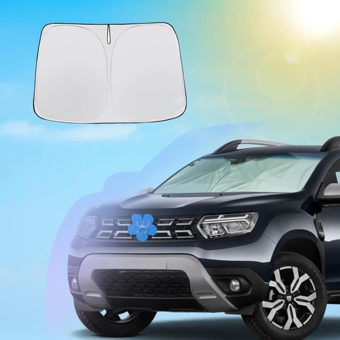 LUWU Pare-soleil De Voiture Compatible Avec Dacia Duster HM 2018-2024 2025 Pare-brise Protection UV Parasol De Voiture Pare-soleil Parapluie Duster HM Accessoires