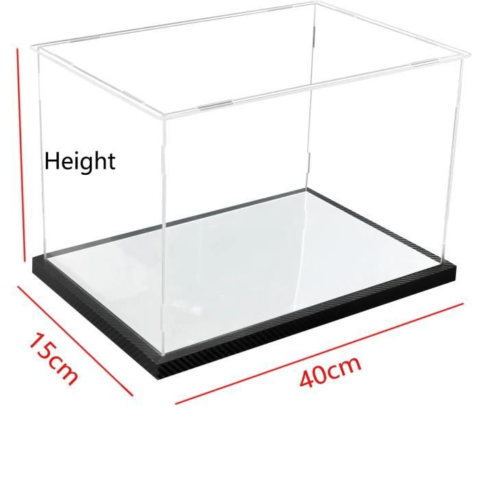 VITRINE TROMPETTE AVEC BASE MIROIR 501x149x146 mm