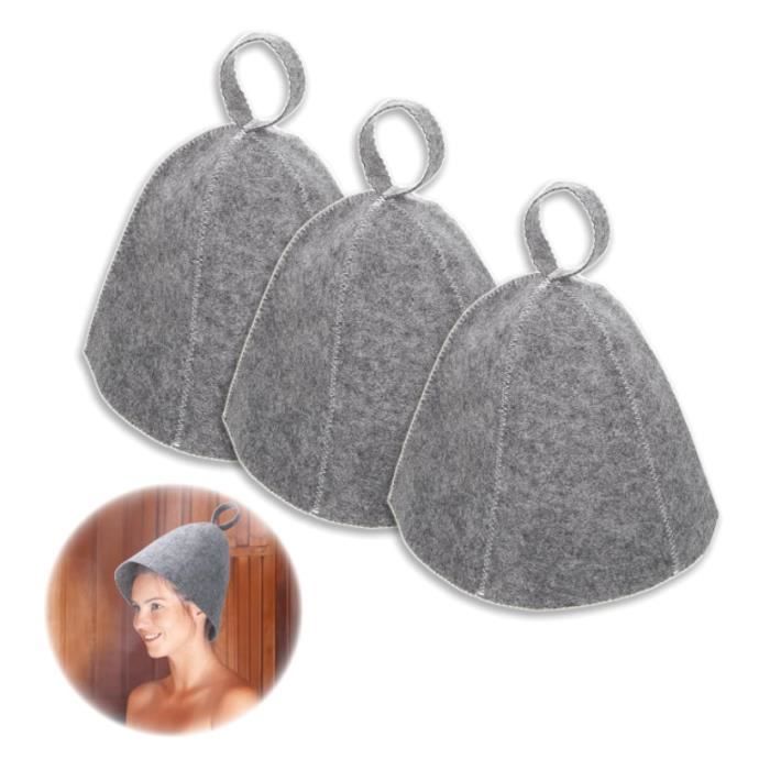 Chapeaux de Sauna Unisexe - Lot de 2 - Feutre Confortable, Protection Respirante pour Sauna