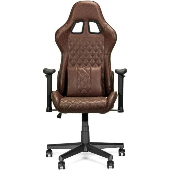 felix office chair - chaise de bureau confortable - marron foncé[v884]