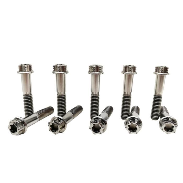 Vis BTR tête conique M10 x 1.25 x 55 mm titane PRO-BOLT - PAM RACING