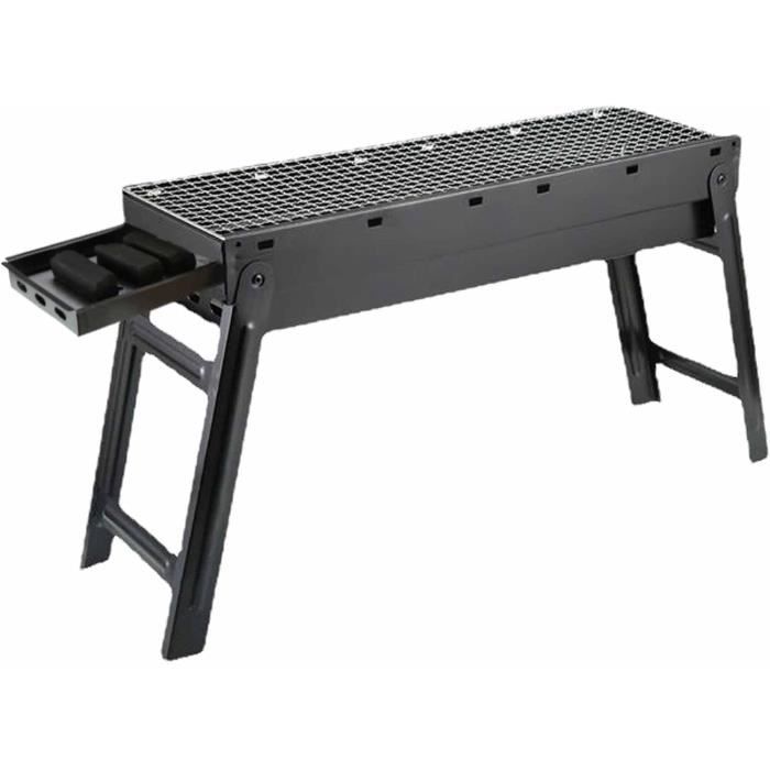 Uten Barbecue Grill Portable Pliable BBQ Charbon De Bois De Bois Grill Fumeur Grill Pour Cuisine En Plein Air Camping Randonnee Pique Nique Sac A Dos
