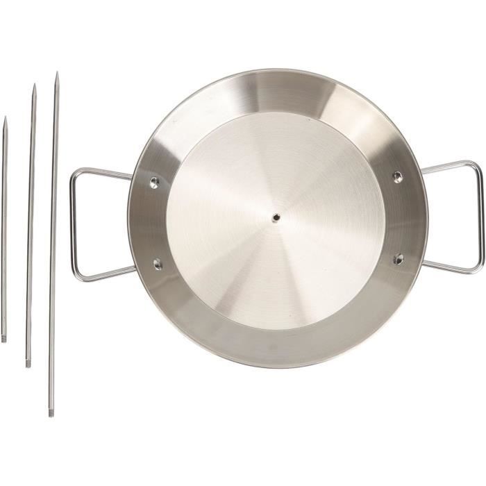 Brochette Verticale Barbecue Acier Inox - Rotissoire Kebab Avec 3 Pointes
