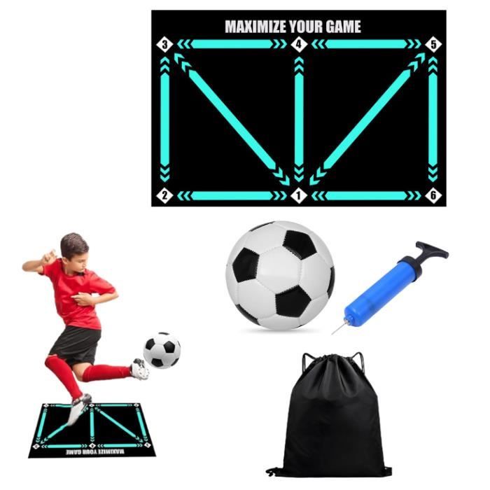 Tapis D'Entraînement Football Ayizhiniu - 90x60cm, Antidérapant, Absorbant Chocs - Pour Dribble