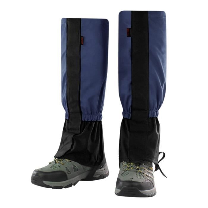 Guêtres de jambe guêtre accessoires de randonnée, guêtres de chasse unisexe imperméables et respirantes pour hommes femmes, guêtres de bottes de neige réglables pour le ski d'hiver, la course à pied Guêtres de jambe guêtre accessoires de randonnée, guêtres de chasse unisexe imperméables et respirantes pour hommes femmes, guêtres de bottes de neige réglables pour le ski d'hiver, la course à pied