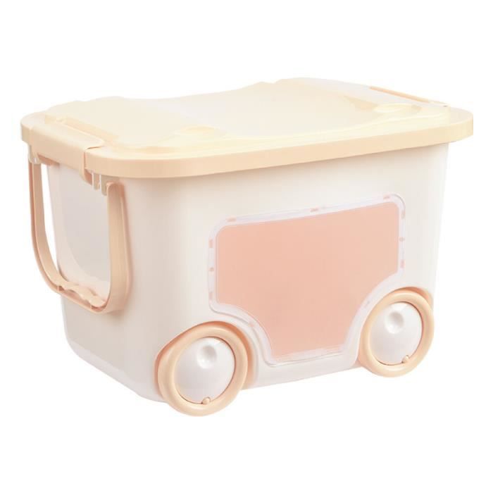 Boîte De Rangement Pour Jouets Pour Enfants Poulie Boîte De Rangement En  Plastique M Jaune - Cdiscount Maison