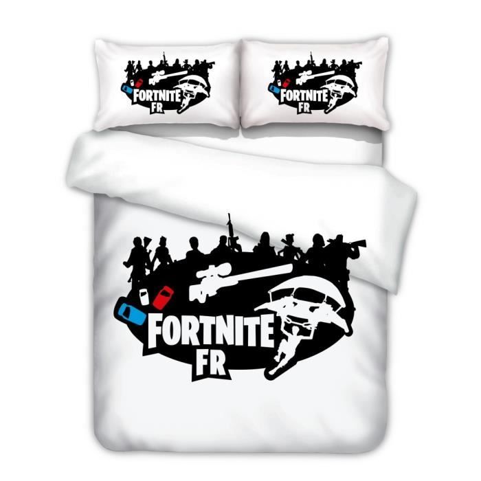 Fortnite Game Fortress Night Taille De L Ue Lit Double Housse De