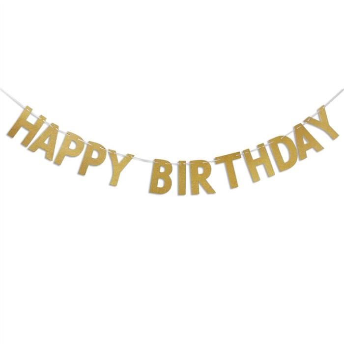 Joyeux Anniversaire Banniere Chic Glitter Or Decorations De Fete Versatile Beau Drapeau Bunting Garland Achat Vente Banderole Banniere Soldes Sur Cdiscount Des Le Janvier Cdiscount