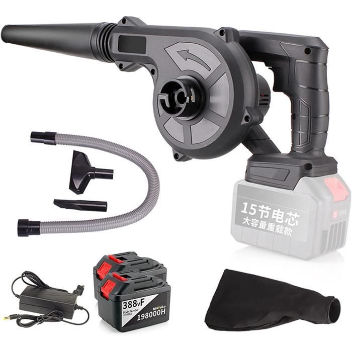 Souffleur De Feuilles Sans Fil 590 CFM Avec Batterie De 4000 MAh Et Chargeur, ETOOLAB Souffleur