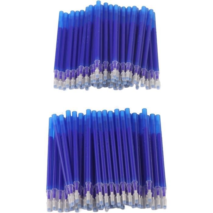 recharge stylo bille - Lot de 60 recharges pour stylos bille en bleu et